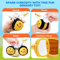 Plush Sensory Educational Toy for Toddlers