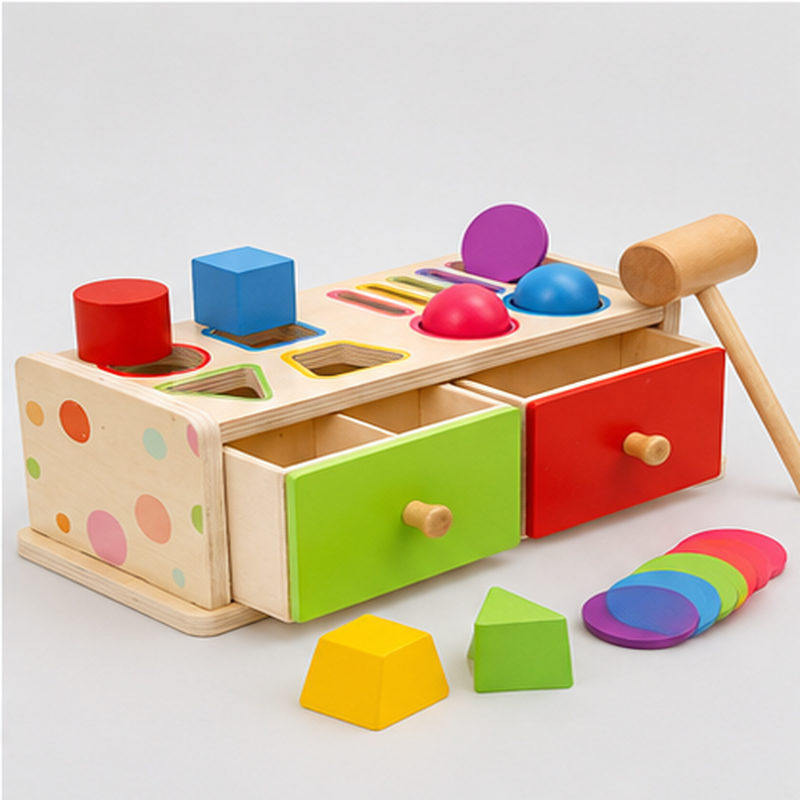 Montessori Shape Sorting Coin Box