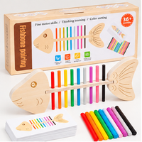 Montessori Fishbone Colour Matching Game