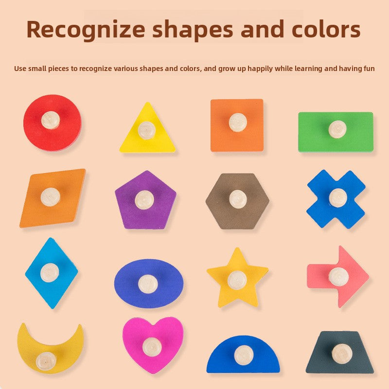 Montessori Magnetic Geometric Shape Puzzle Board