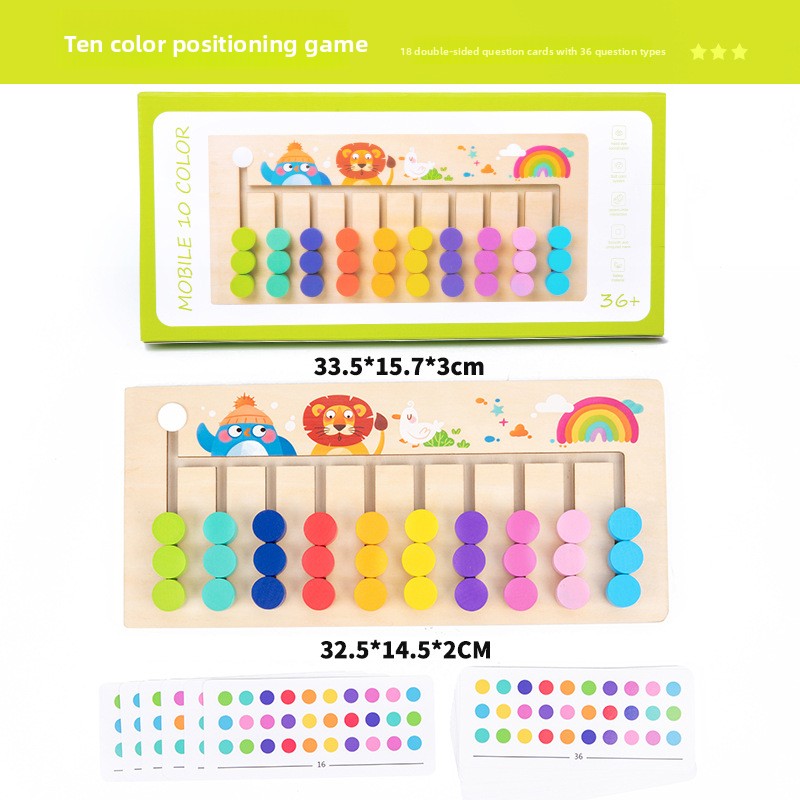 Wooden Montessori Color Matching Chess