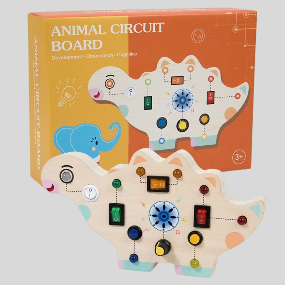Wooden LED Animal Busy Board