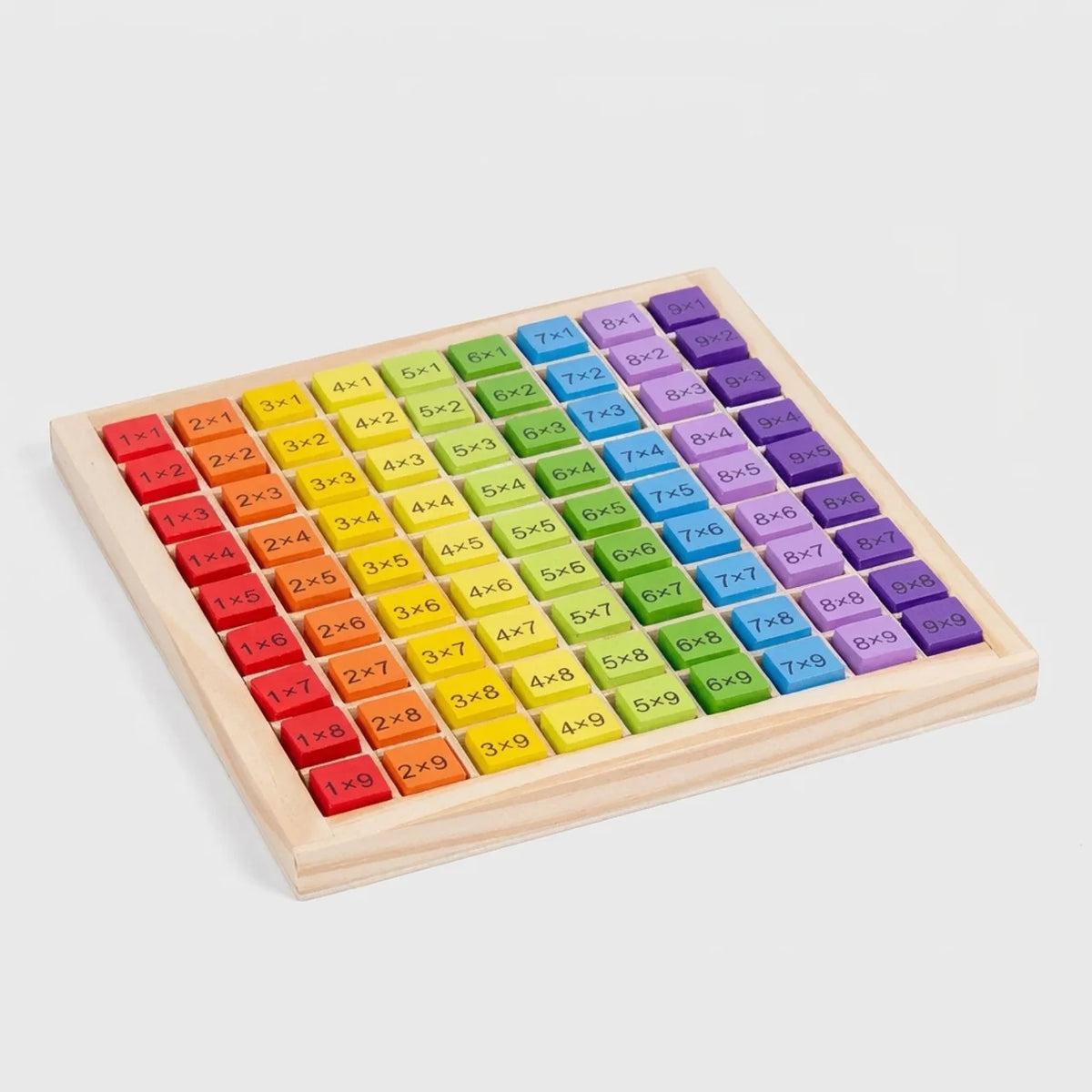 Wooden Multiplication Table Math Toy