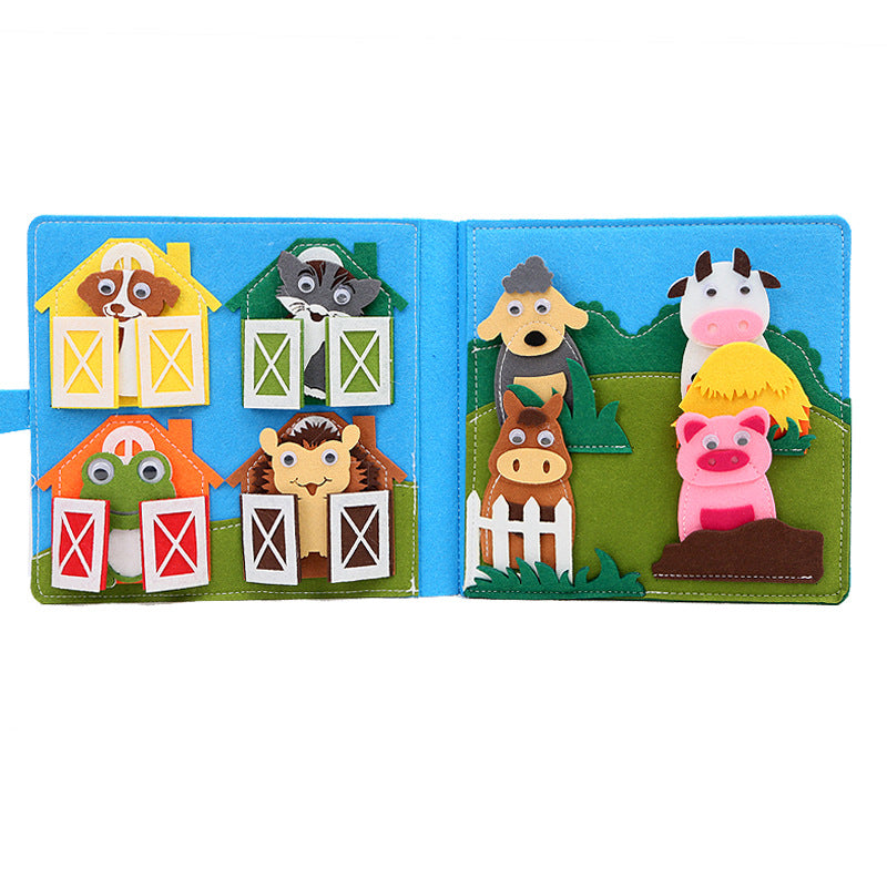 Montessori Farm Animal Felt Book