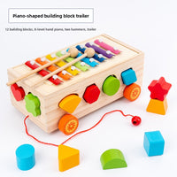 Montessori Educational Shape Sorting Toy Trailer