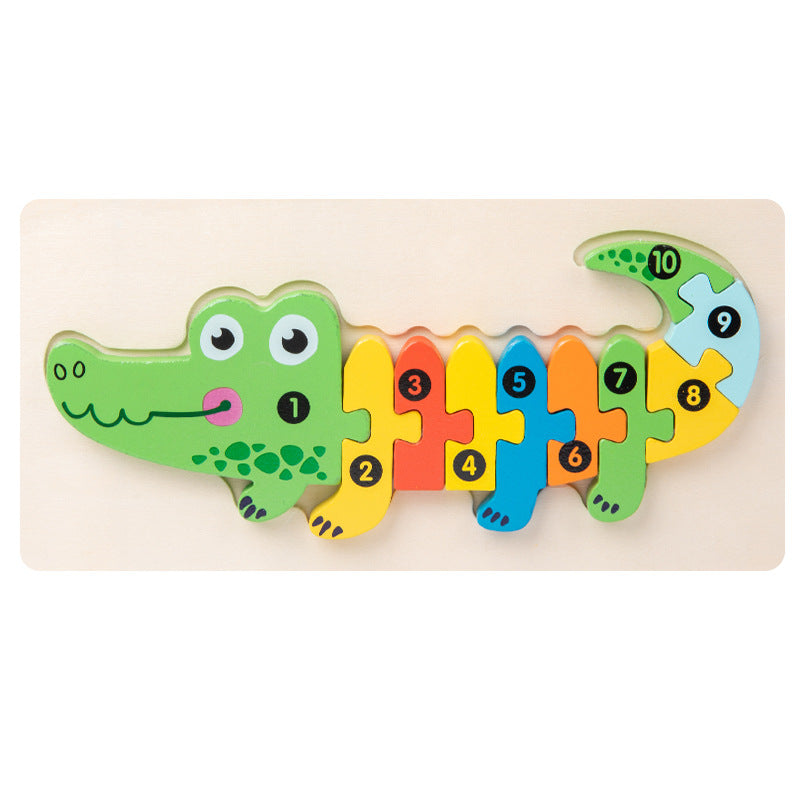 Wooden 3D Puzzle Educational Toy
