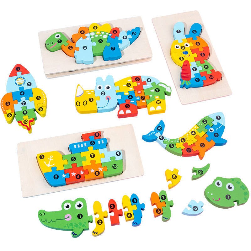 Wooden 3D Puzzle Educational Toy
