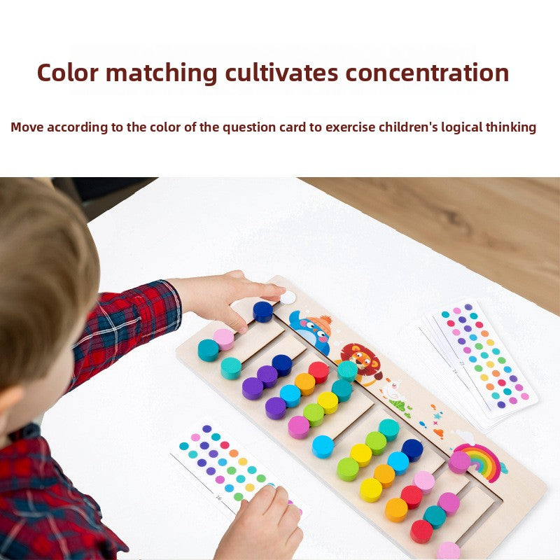 Wooden Montessori Color Matching Chess