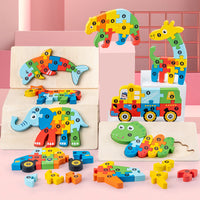 Wooden 3D Puzzle Educational Toy