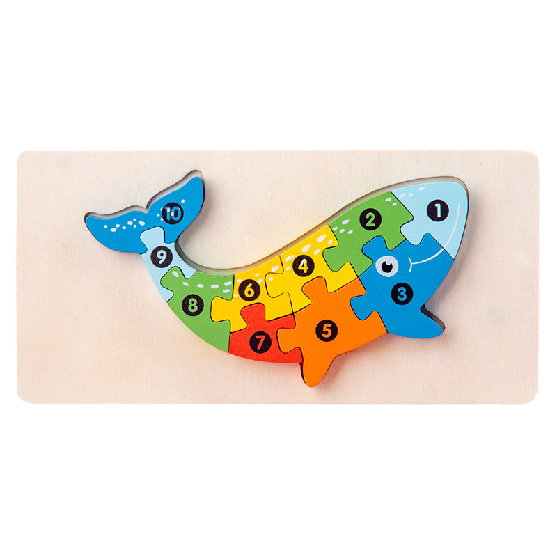 Wooden 3D Puzzle Educational Toy