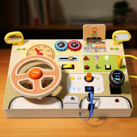 Wooden LED Busy Board Educational Toy for Kids