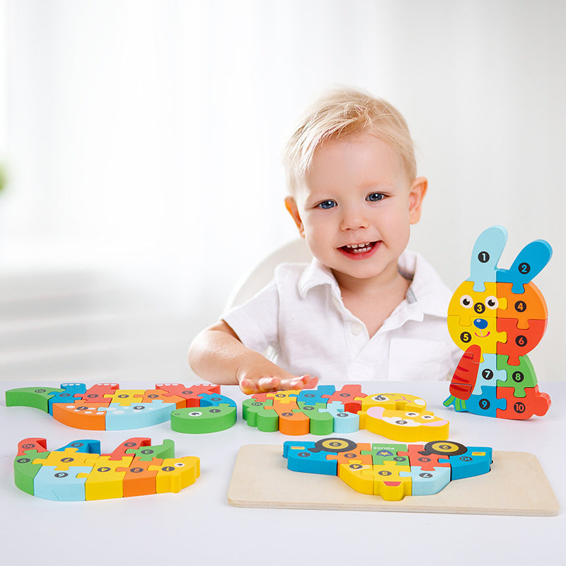 Wooden 3D Puzzle Educational Toy