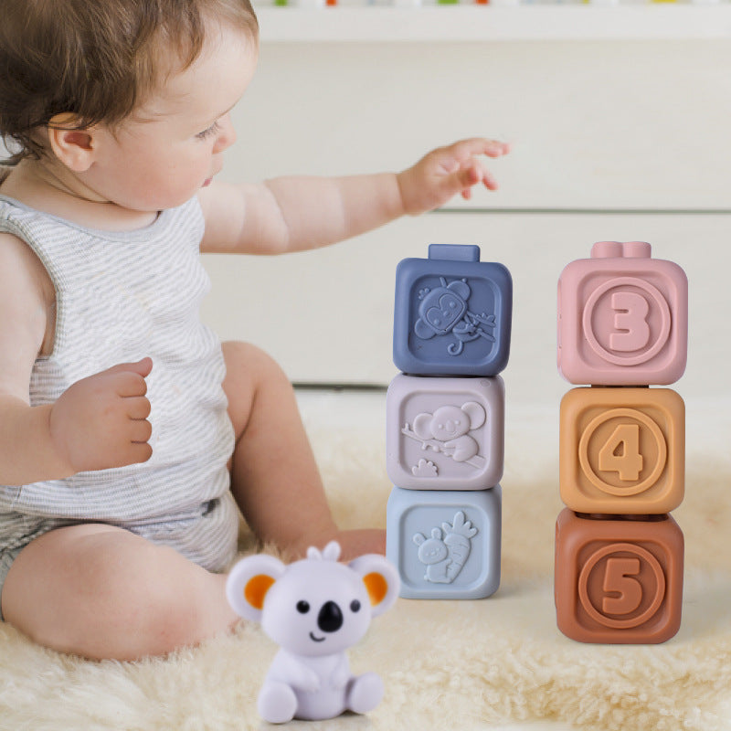 Infant Soft Rubber Stacking Blocks