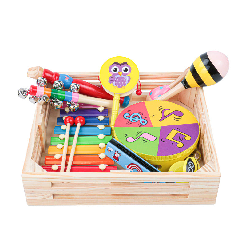 Wooden Early Education Musical Instrument Set for Infants