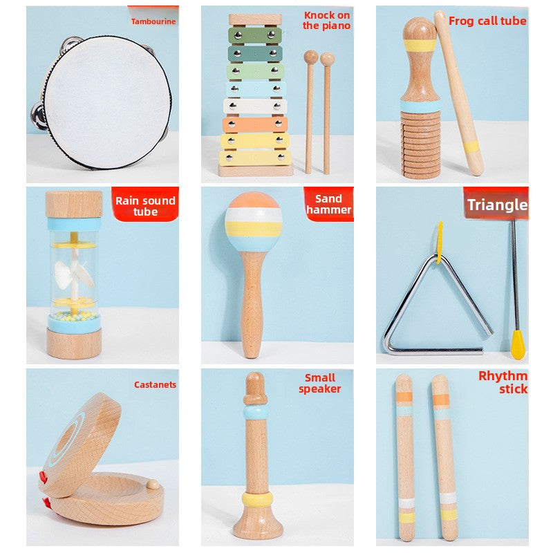 Wooden Early Education Musical Instrument Set for Infants