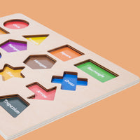Montessori Magnetic Geometric Shape Puzzle Board