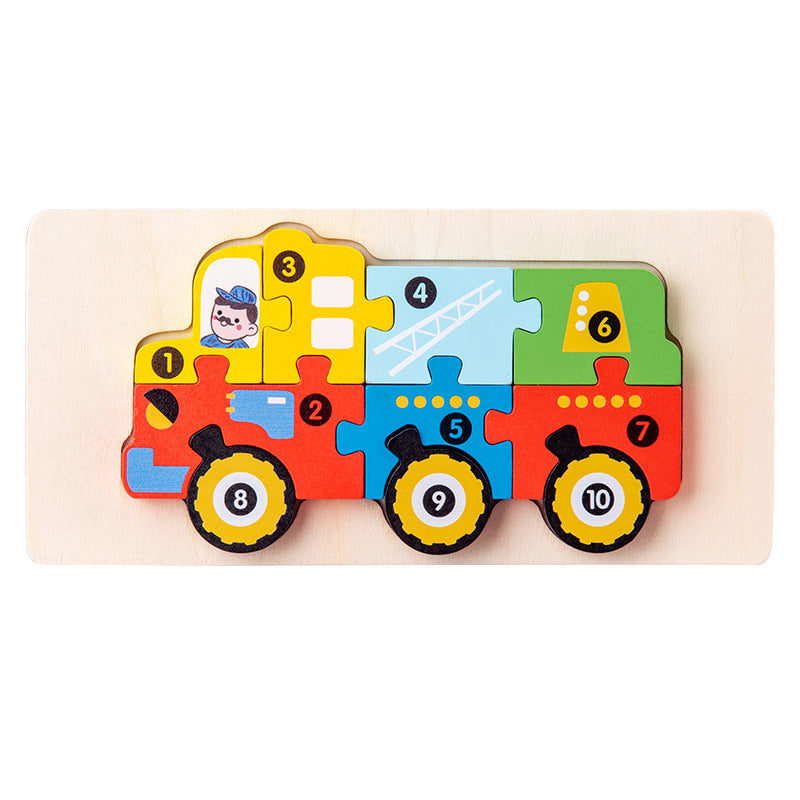 Wooden 3D Puzzle Educational Toy