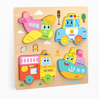 Wooden Montessori Puzzle Board