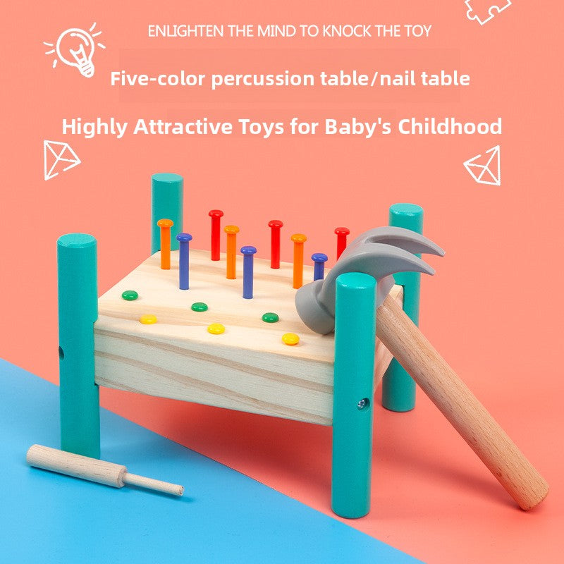 Montessori Wooden Percussion Board Early Learning Toy