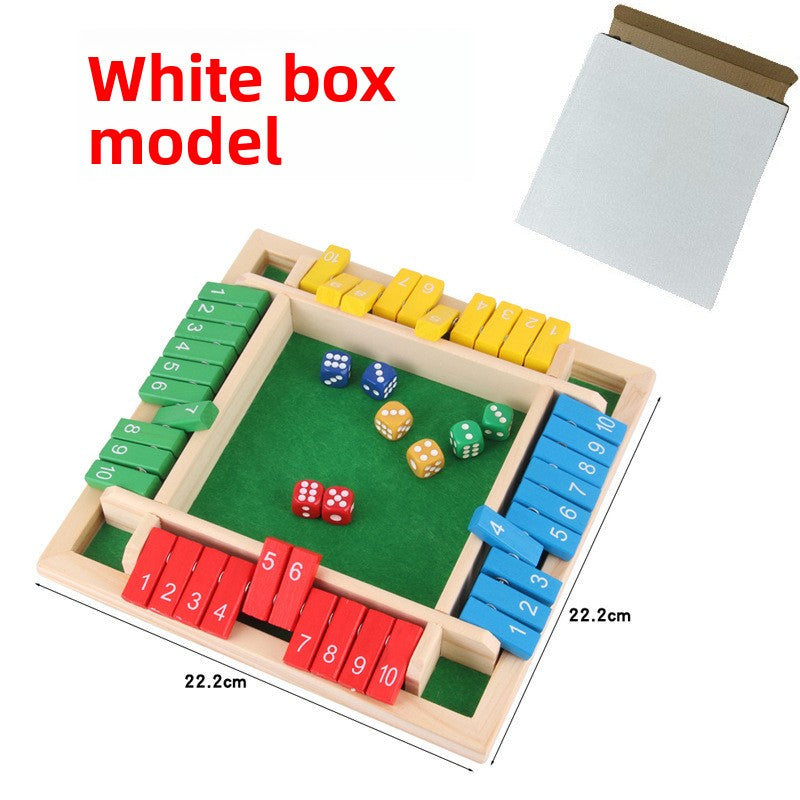 Wooden Shut the Box Dice Game