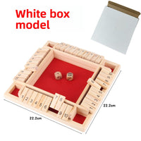 Wooden Shut the Box Dice Game