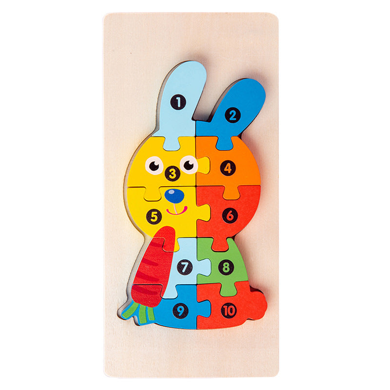 Wooden 3D Puzzle Educational Toy