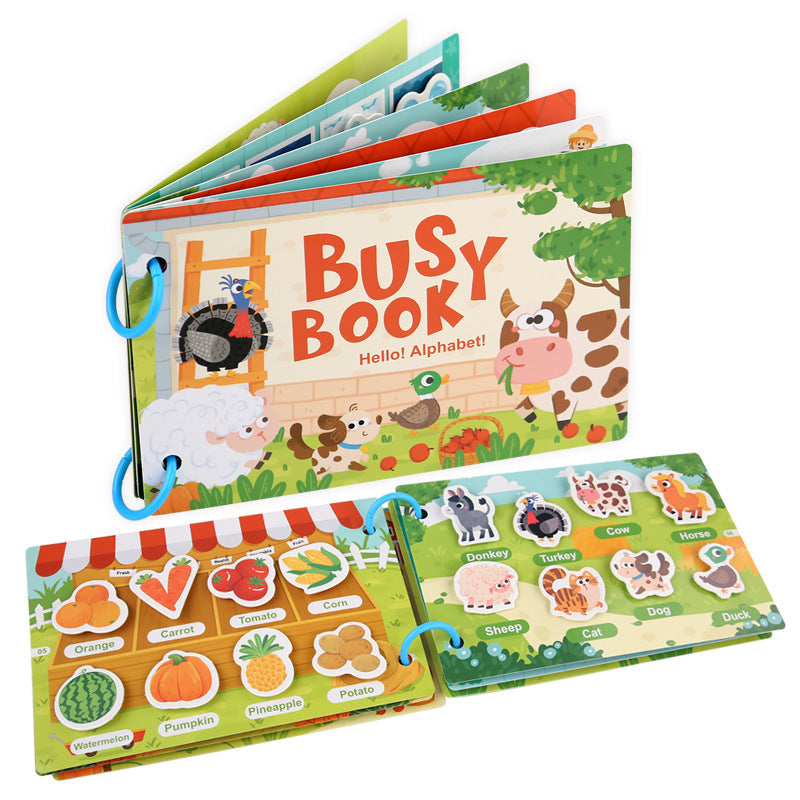 Montessori Busy Book for Early Learning