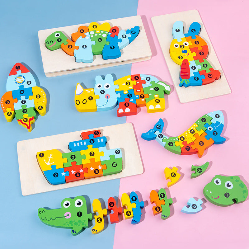Wooden 3D Puzzle Educational Toy
