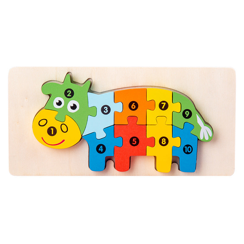 Wooden 3D Puzzle Educational Toy