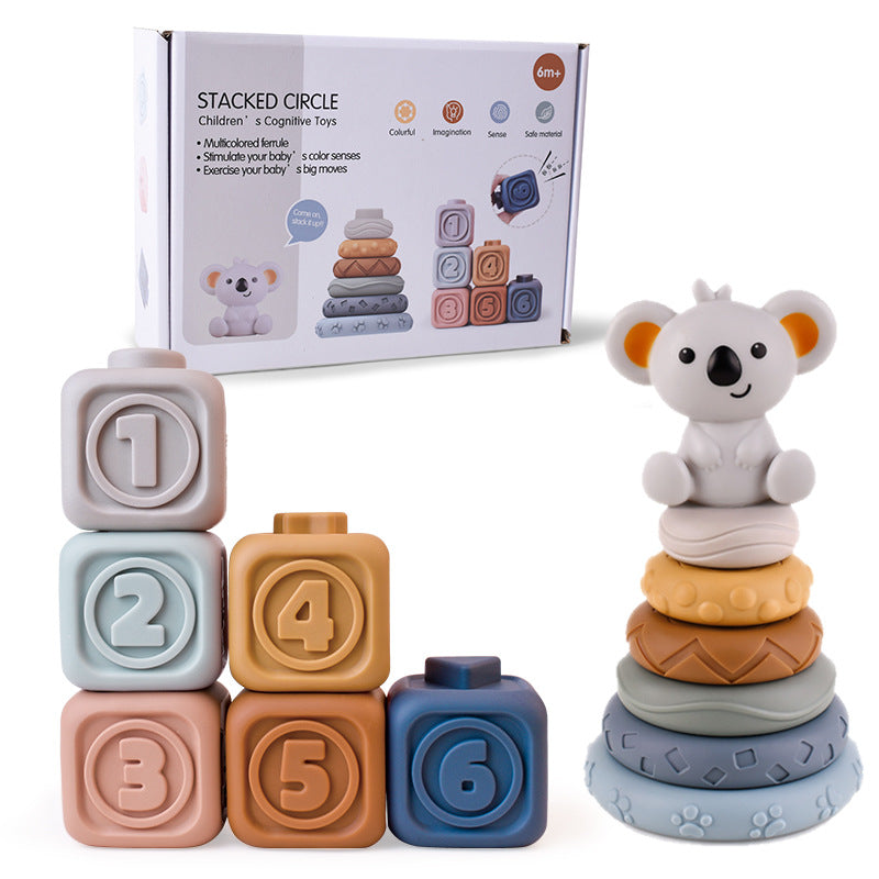 Infant Soft Rubber Stacking Blocks