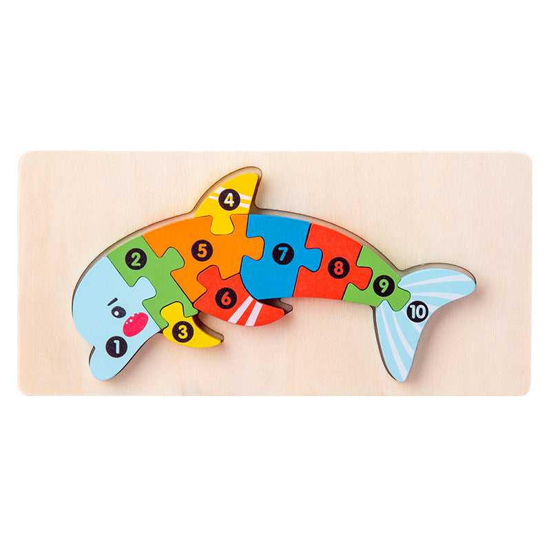 Wooden 3D Puzzle Educational Toy
