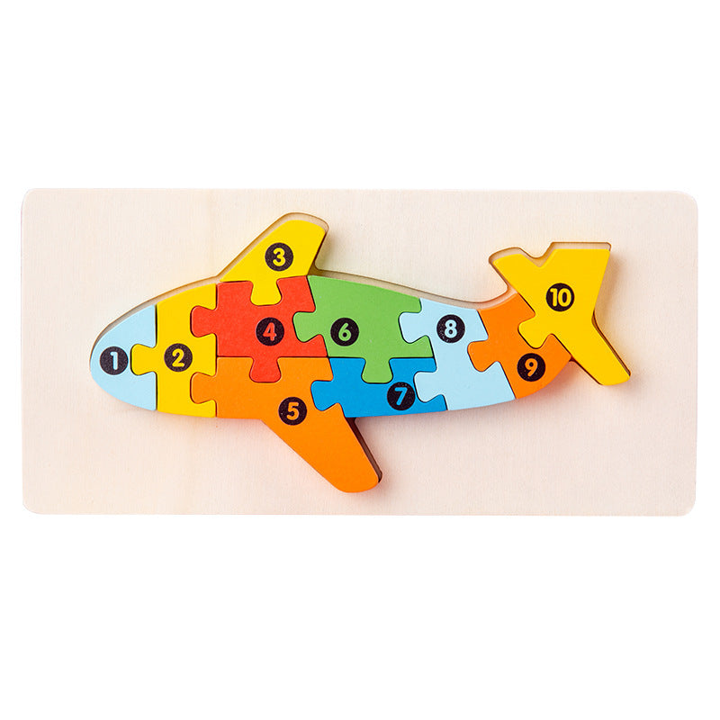 Wooden 3D Puzzle Educational Toy