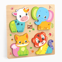 Wooden Montessori Puzzle Board