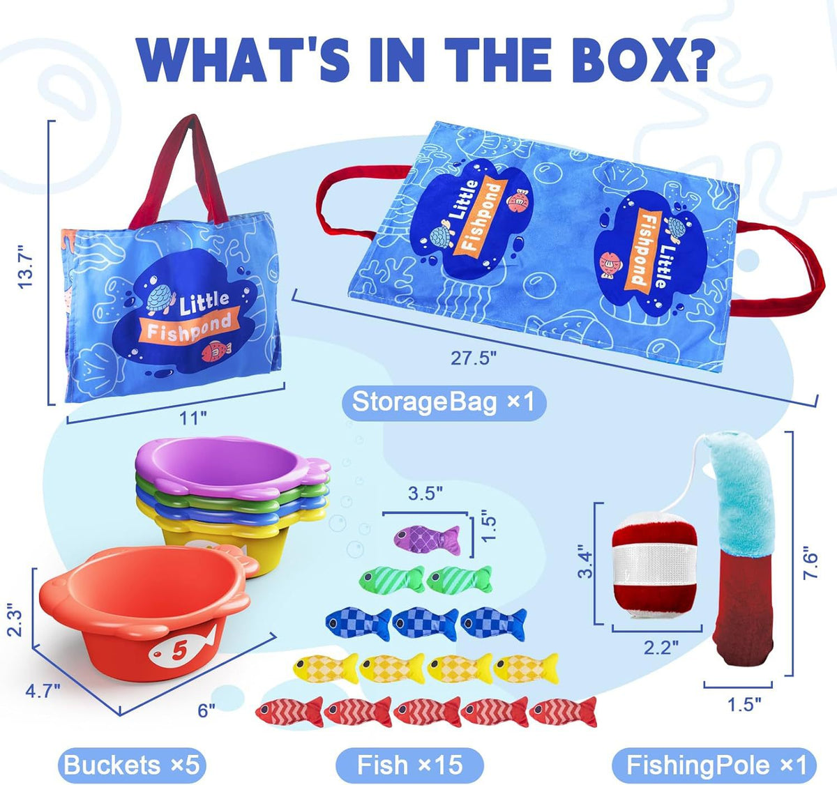Infant Fabric Montessori Fishing Toy