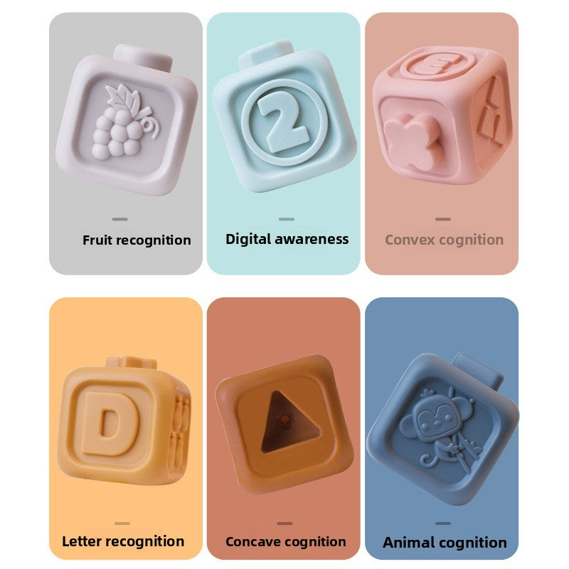 Infant Soft Rubber Stacking Blocks