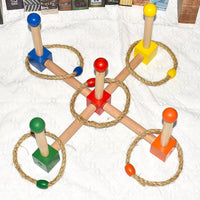 Wooden Ring Toss Coordination Toy