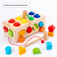 Montessori Educational Shape Sorting Toy Trailer