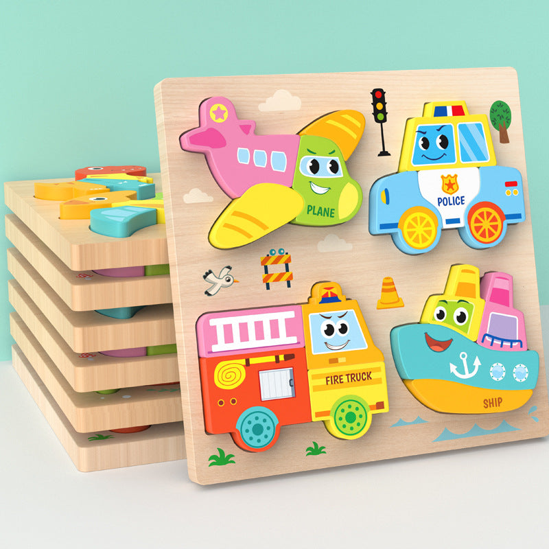 Wooden Montessori Puzzle Board