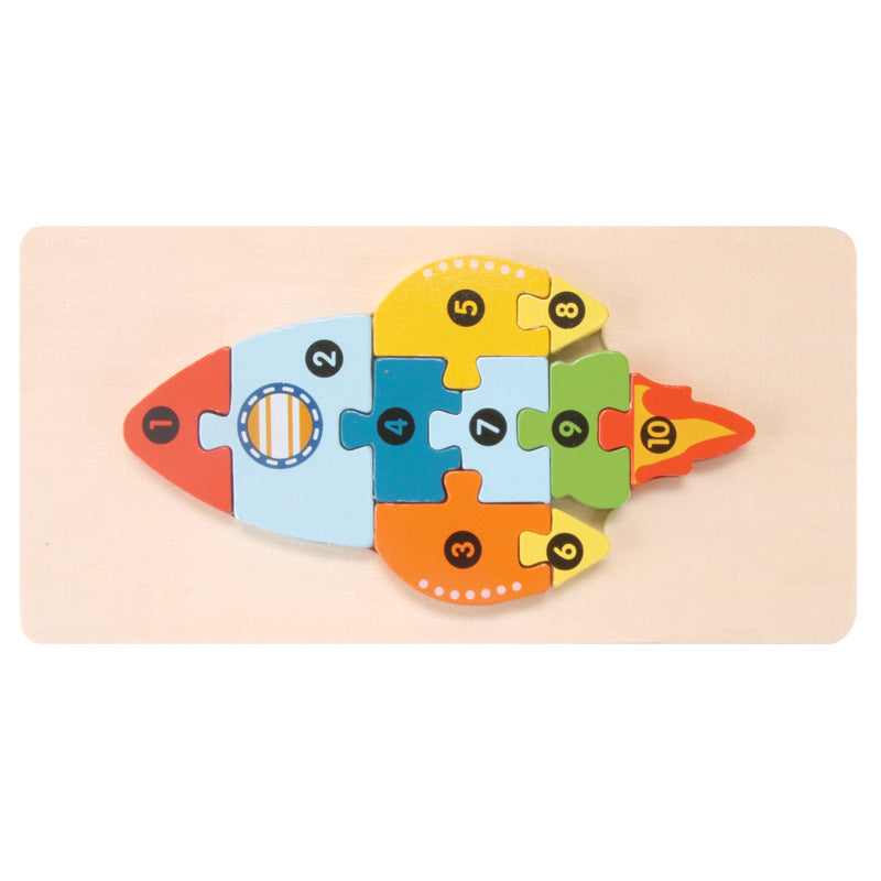 Wooden 3D Puzzle Educational Toy