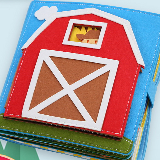 Montessori Farm Animal Felt Book