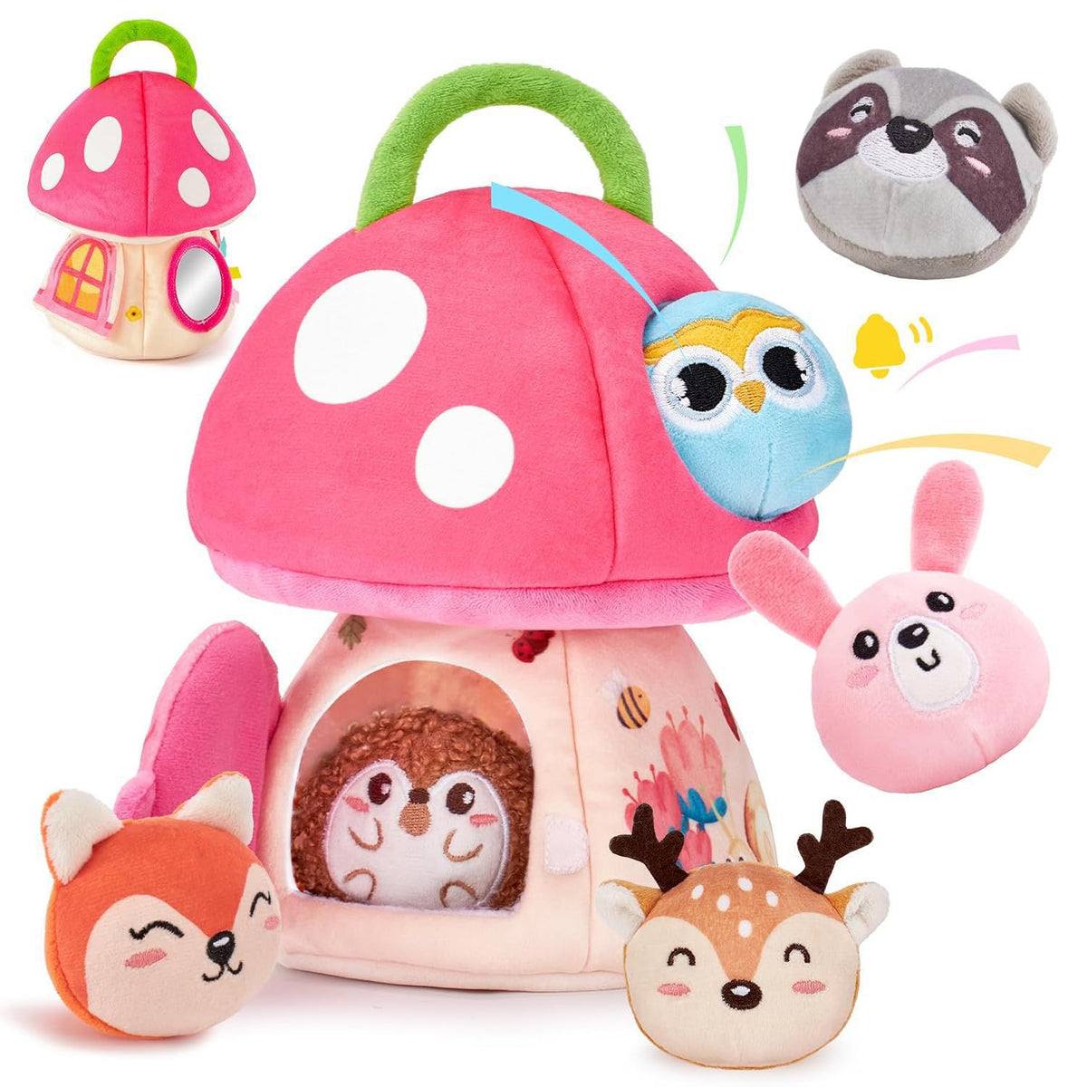 Plush Sensory Educational Toy for Toddlers