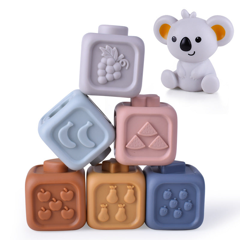 Infant Soft Rubber Stacking Blocks