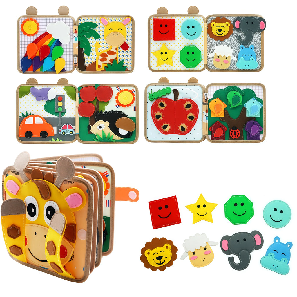 Montessori Animal Busy Book for Toddlers