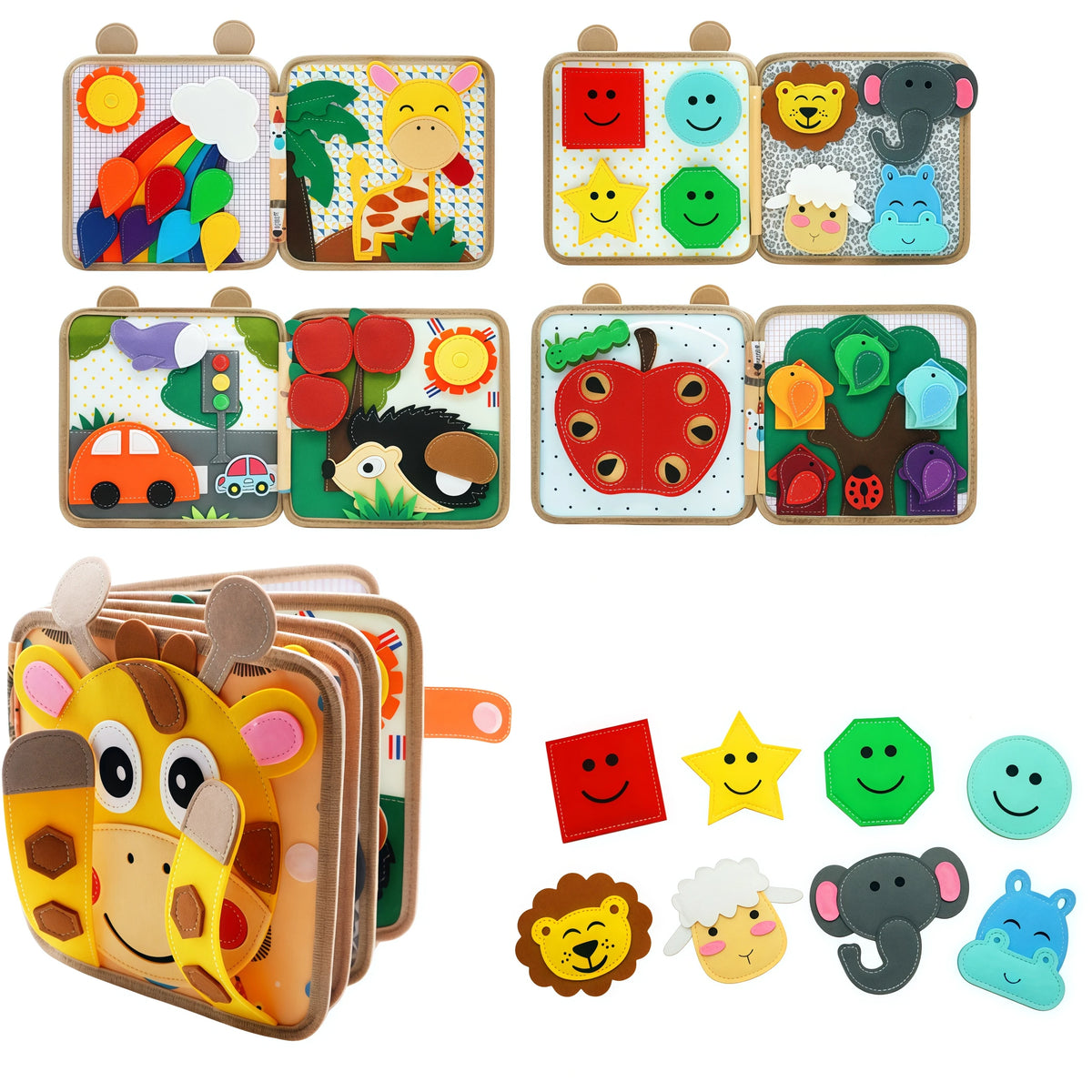 Montessori Animal Busy Book for Toddlers