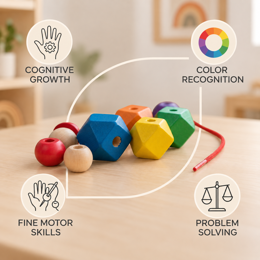 Montessori Geometric Bead & Column Box