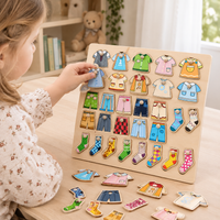 Wooden Pretend Clothes Drying Rack