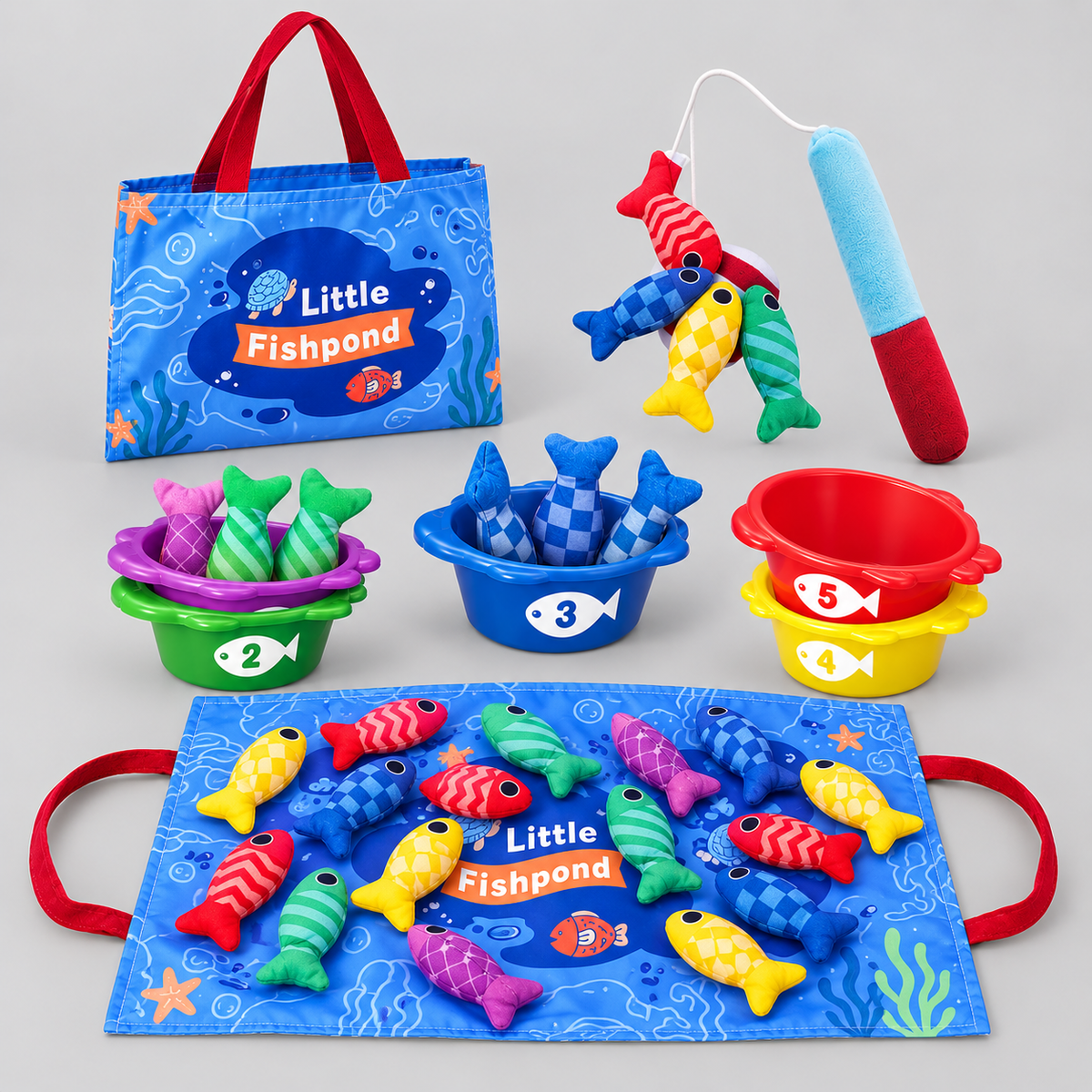 Soft Fabric Fishing & Matching Toy