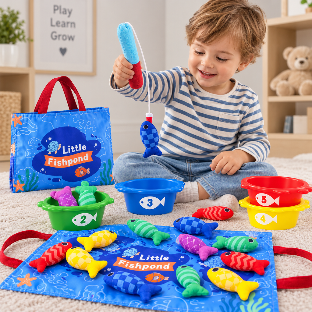 Soft Fabric Fishing & Matching Toy