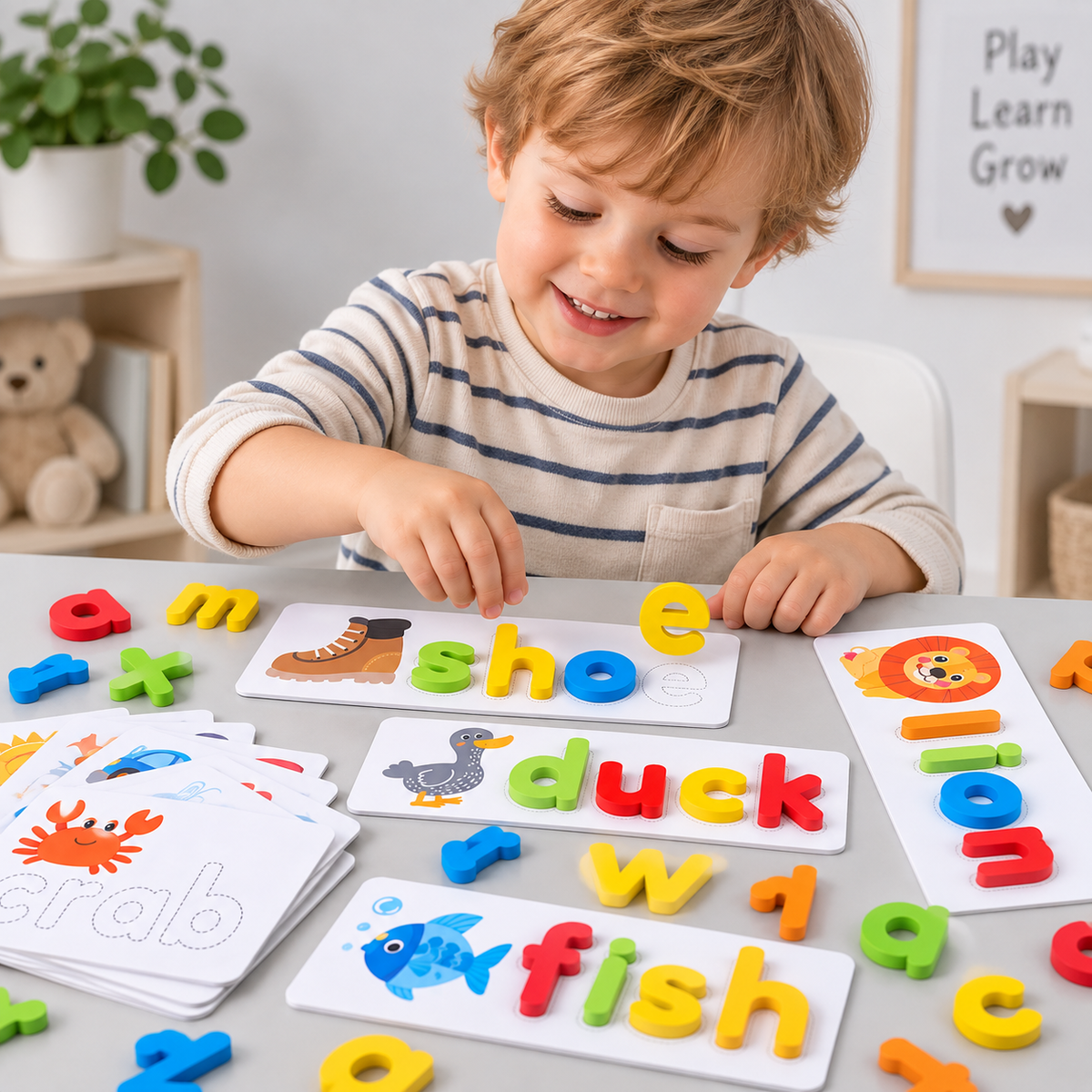 Wooden Alphabet Spelling Puzzle