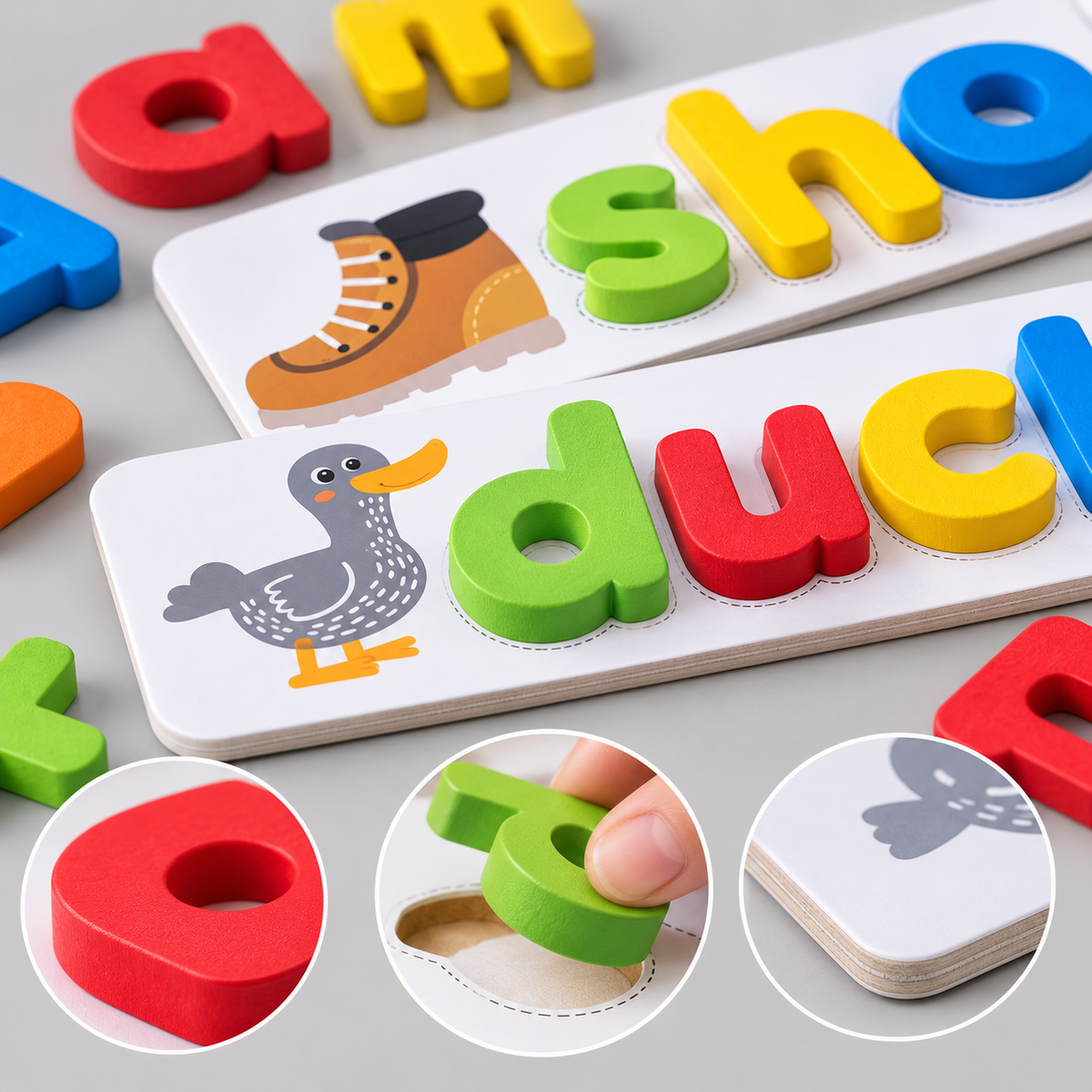 Wooden Alphabet Spelling Puzzle